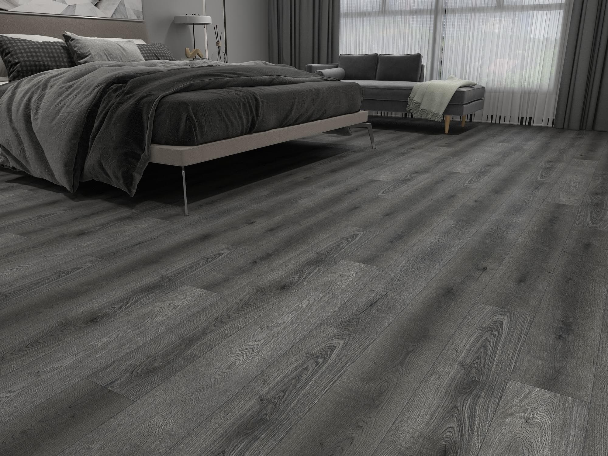 Graphite Oak Hybrid Flooring thumbnail 2