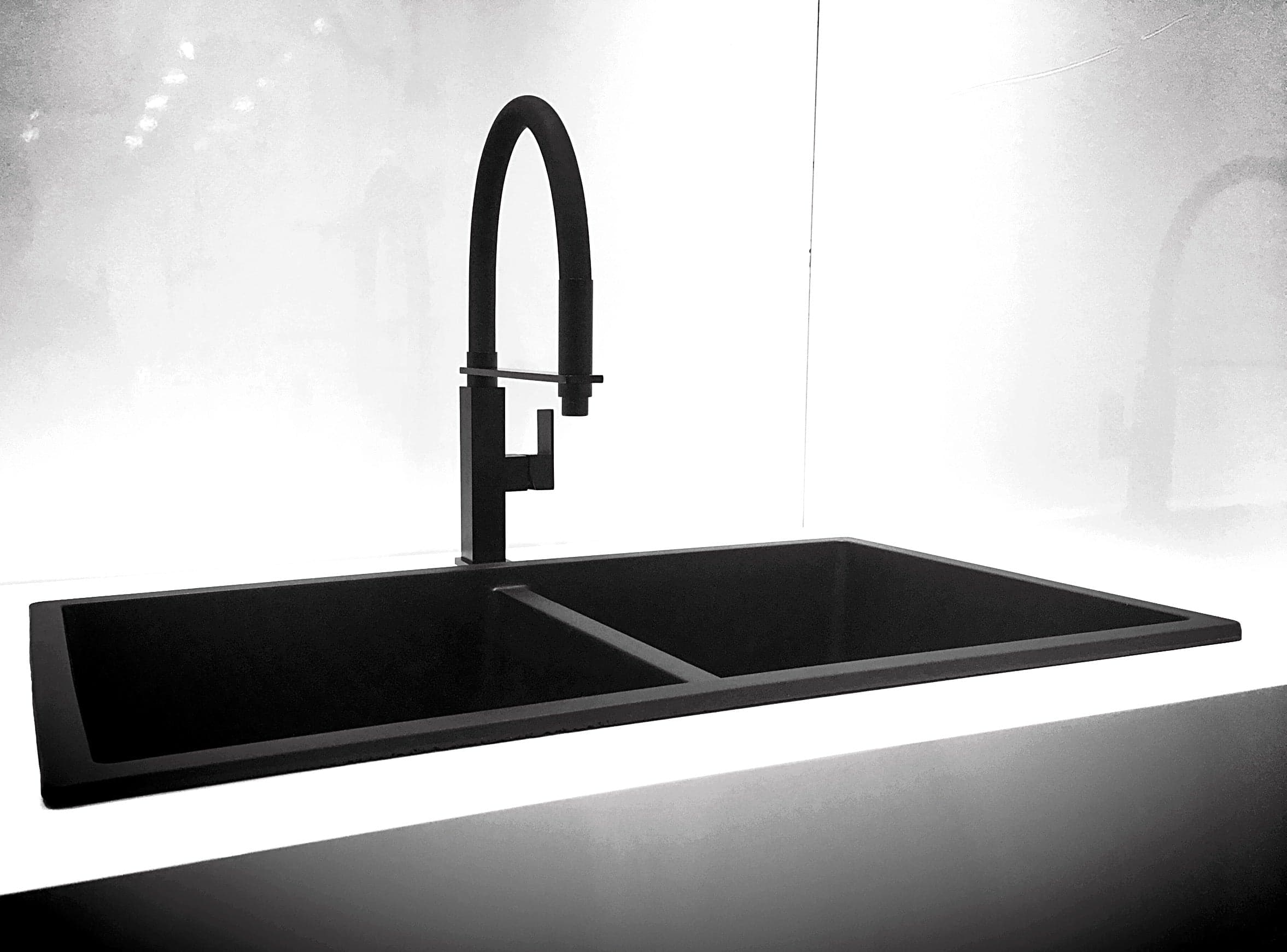 Square Flexible Kitchen Mixer Tap - Matte Black thumbnail 7