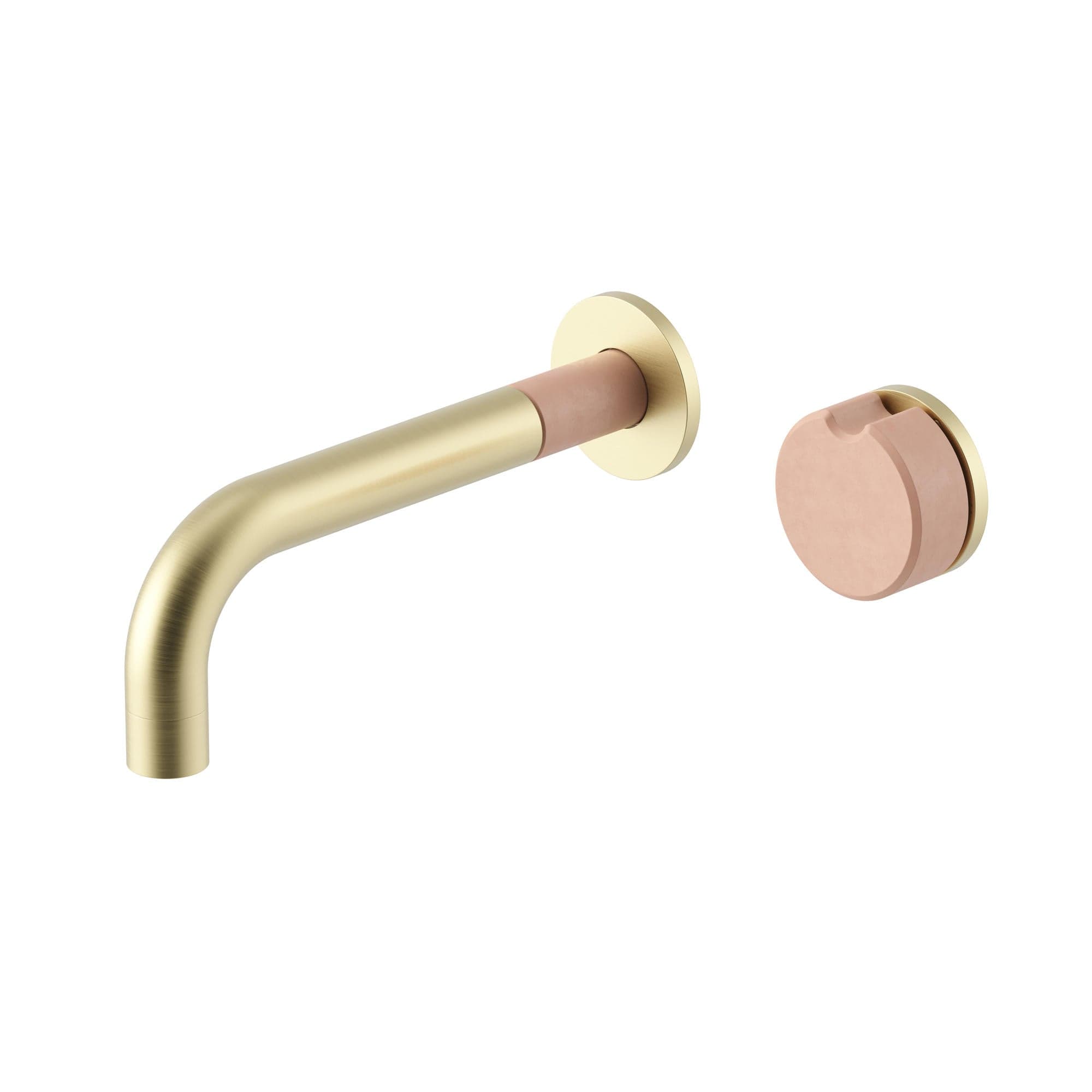 Meir X Nood Co. Alchemy Series Progressive Wall Mixer Set - Tiger Bronze x Blush Pink — view 1