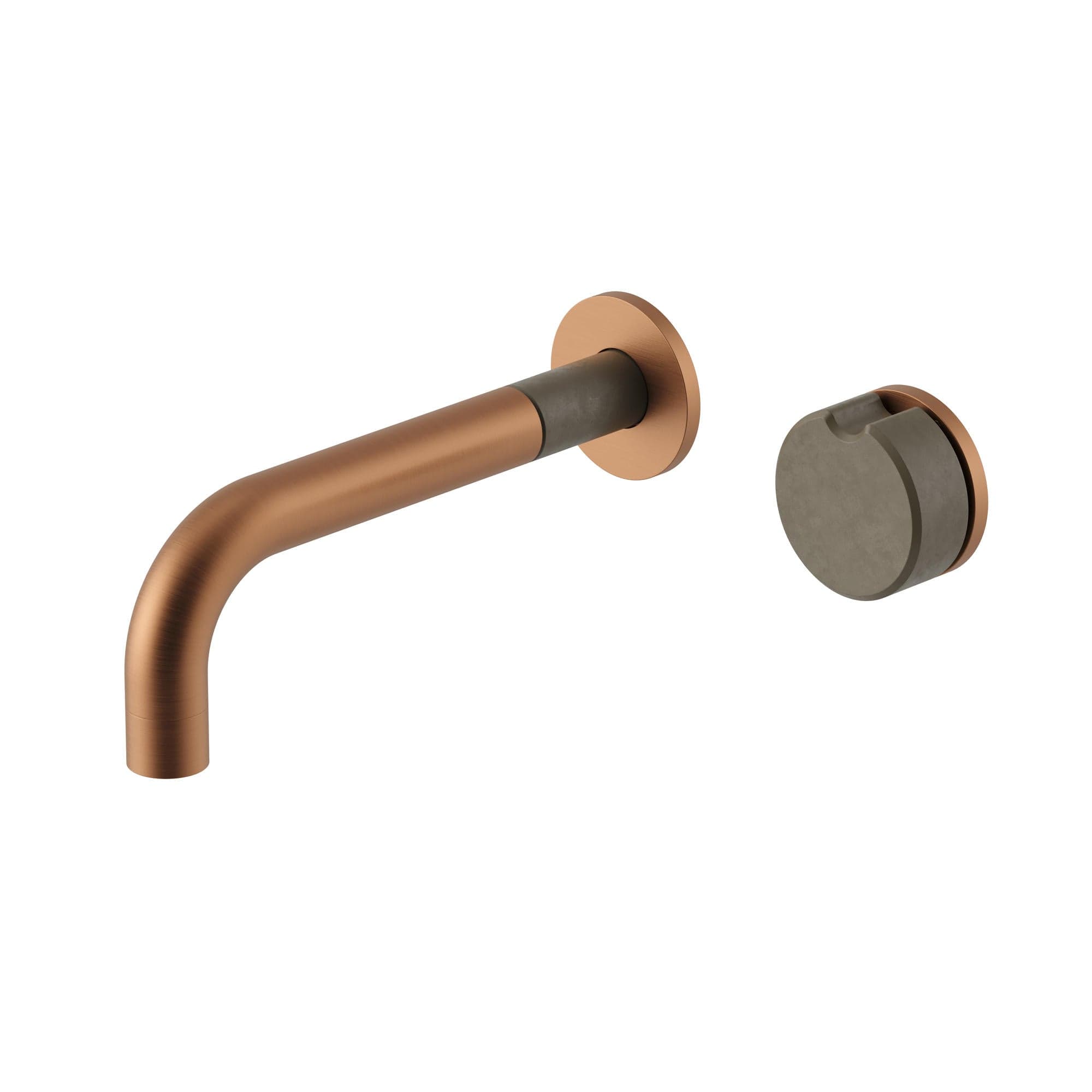Meir X Nood Co. Alchemy Series Progressive Wall Mixer Set - Lustre Bronze x Olive — view 1