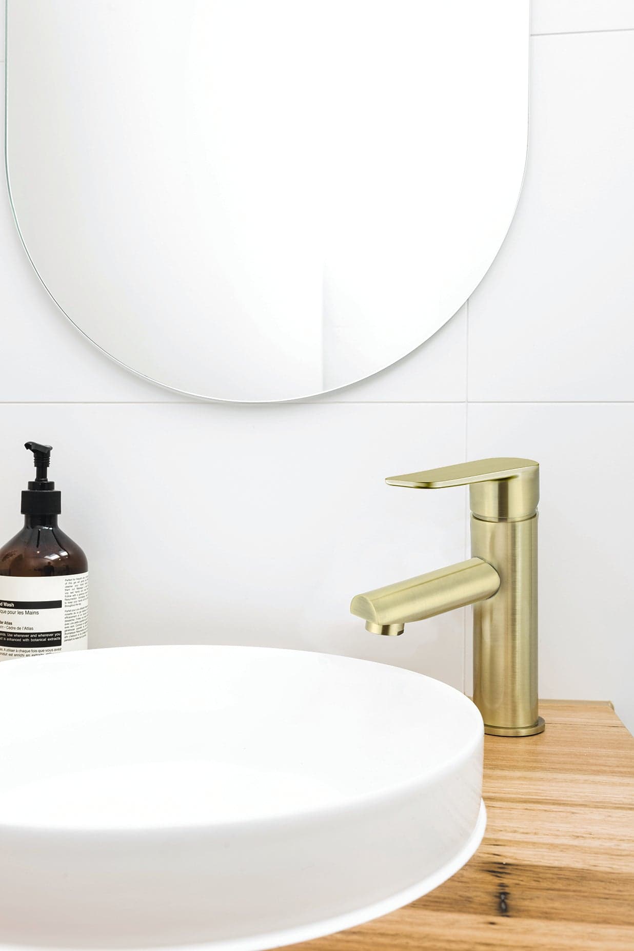 Round Paddle Basin Mixer - PVD Tiger Bronze thumbnail 4