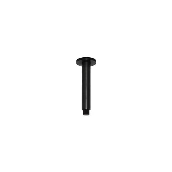 Round Ceiling Shower Arm 150mm - Matte Black — view 1
