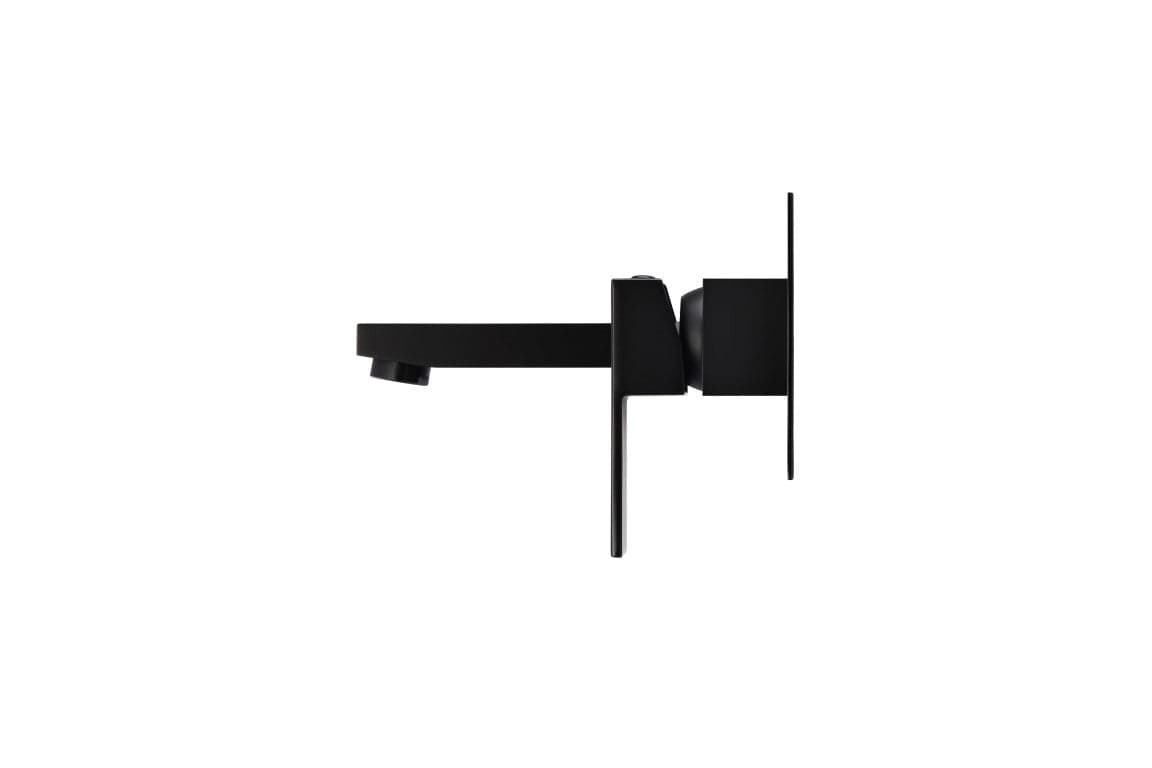 Square Wall Basin Mixer and Spout - Matte Black thumbnail 3