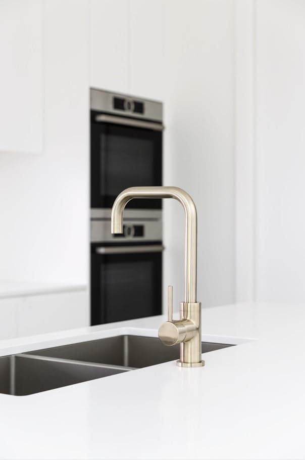 Round Kitchen Mixer Tap - PVD Brushed Nickel thumbnail 6
