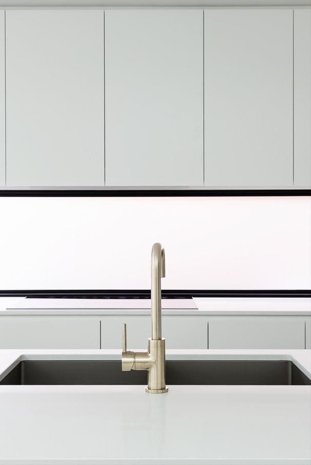 Round Kitchen Mixer Tap - PVD Brushed Nickel thumbnail 7