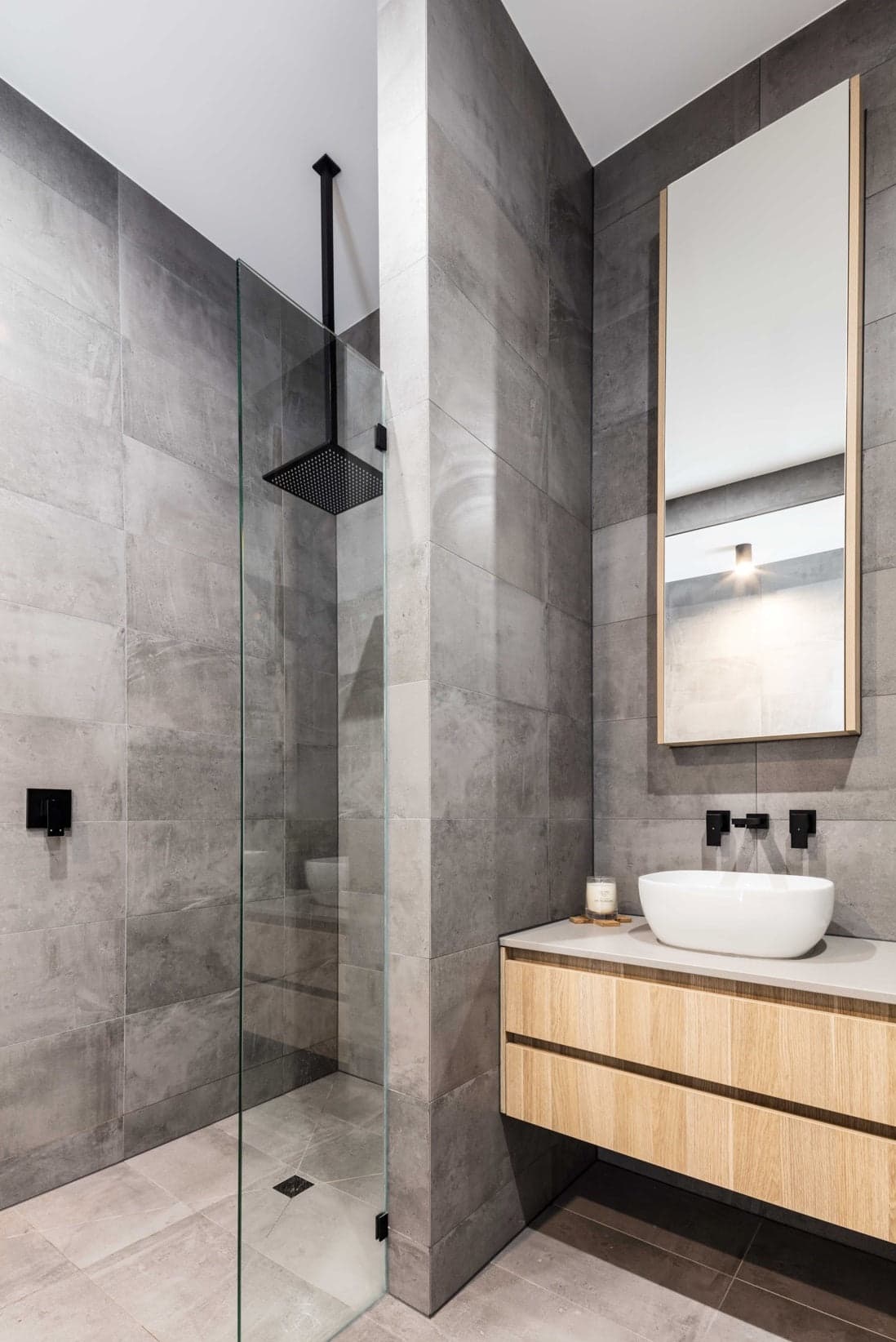 Square Wall Mixer - Matte Black thumbnail 5