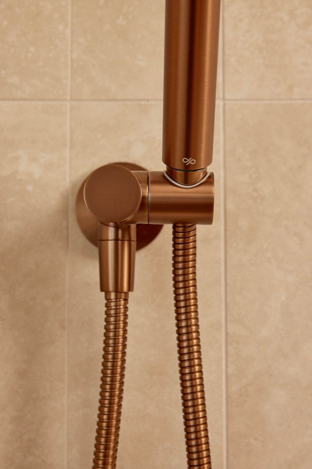 Round Shower on Swivel Bracket - Lustre Bronze thumbnail 5