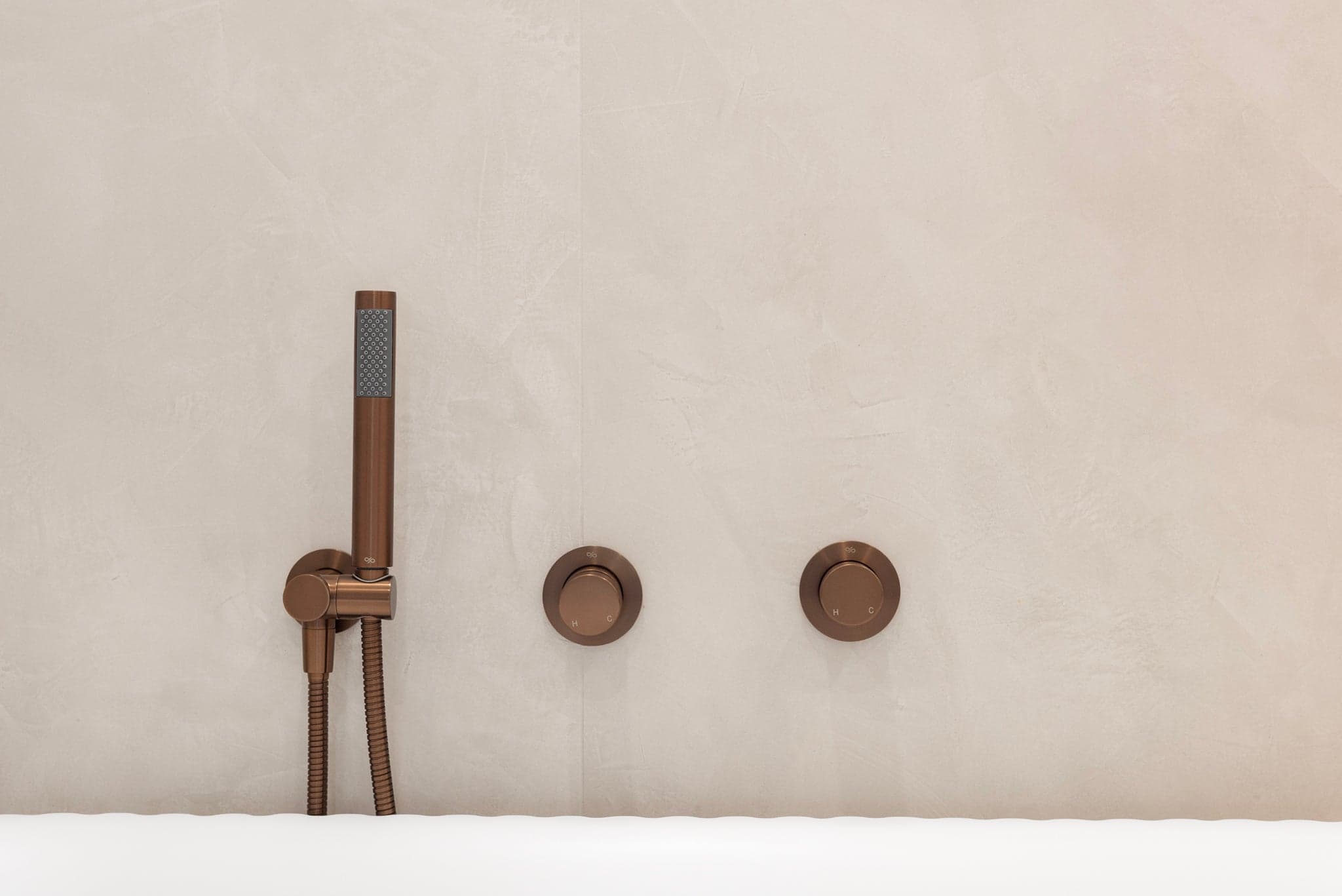 Round Wall Mixer Pinless Handle Trim Kit (In-wall Body Not Included) - Lustre Bronze thumbnail 4