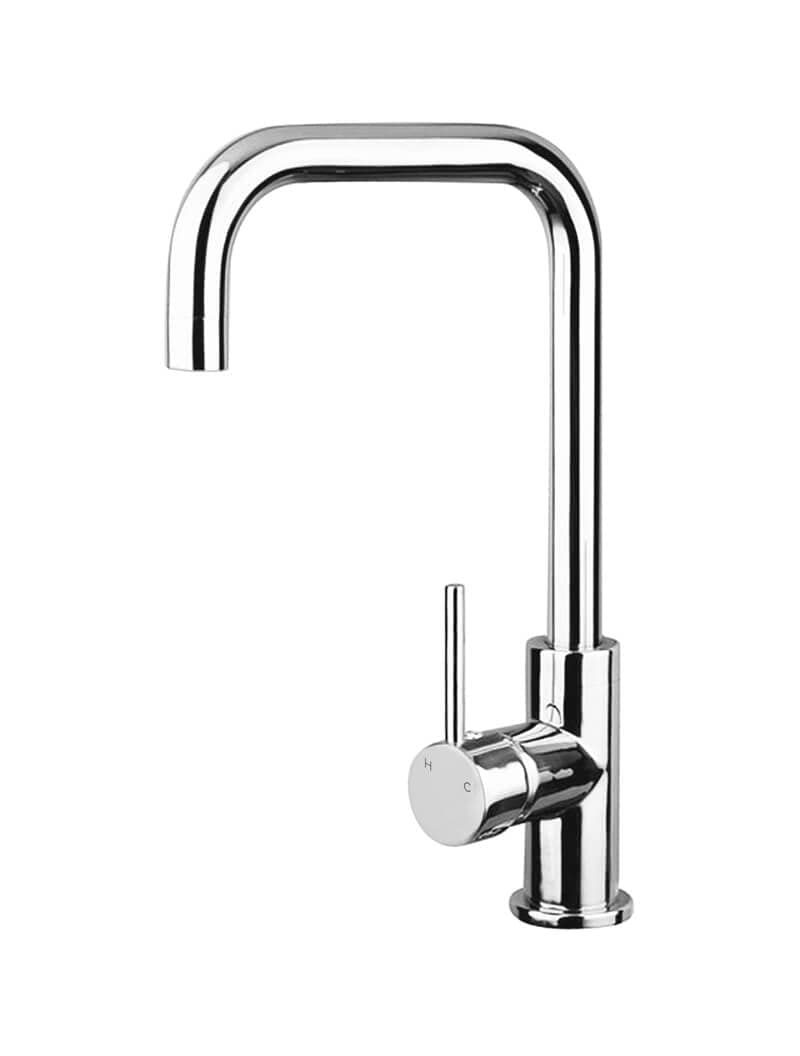 Round Kitchen Mixer Tap - Polished Chrome thumbnail 3