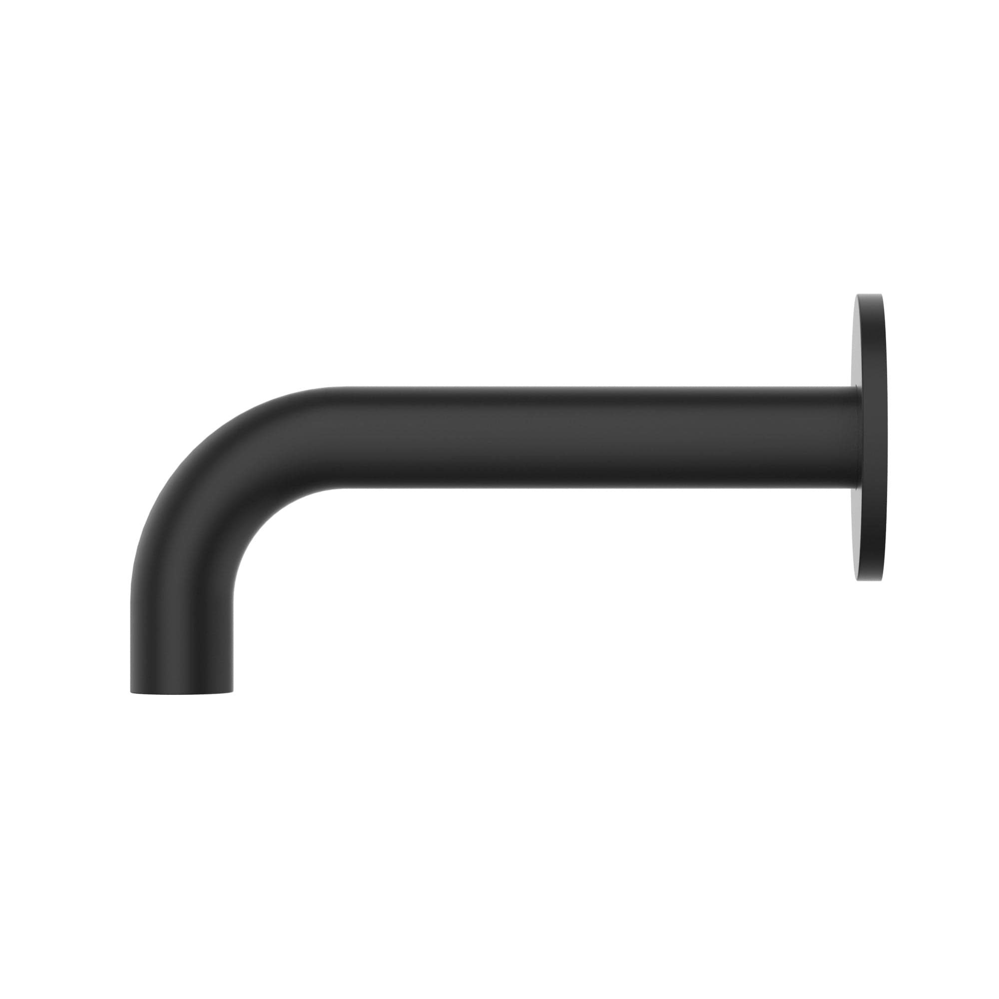 Universal Round Curved Spout 170mm - Matte Black