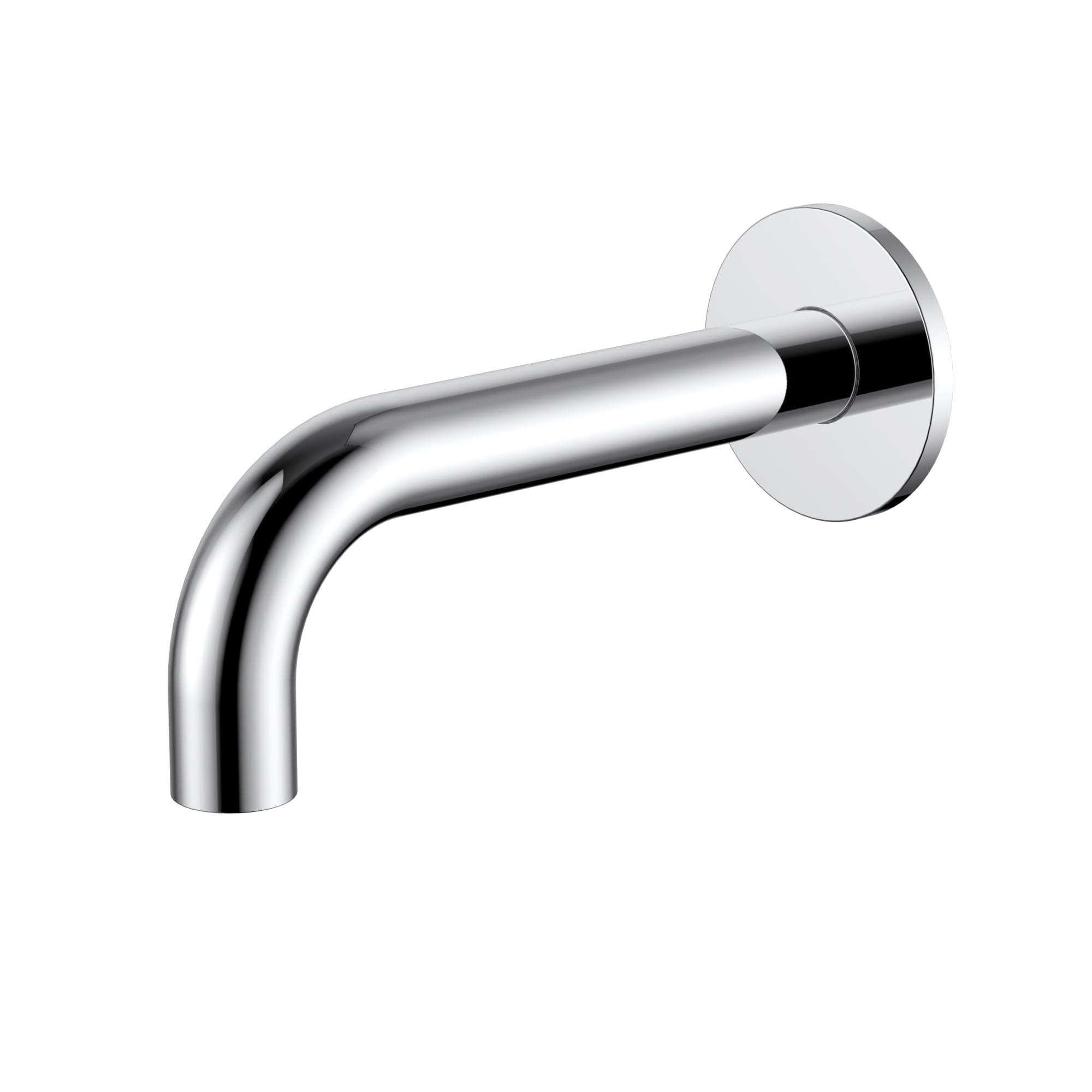 Universal Round Curved Spout 170mm - Polished Chrome