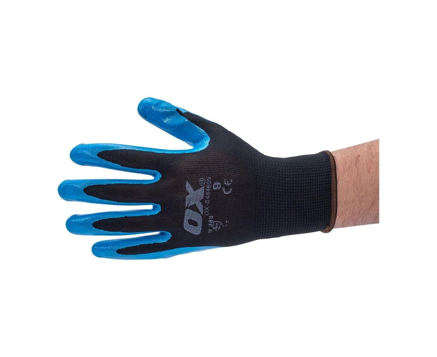 OX Polyester Lined Nitrile Glove 5 pk (size 9) thumbnail 2