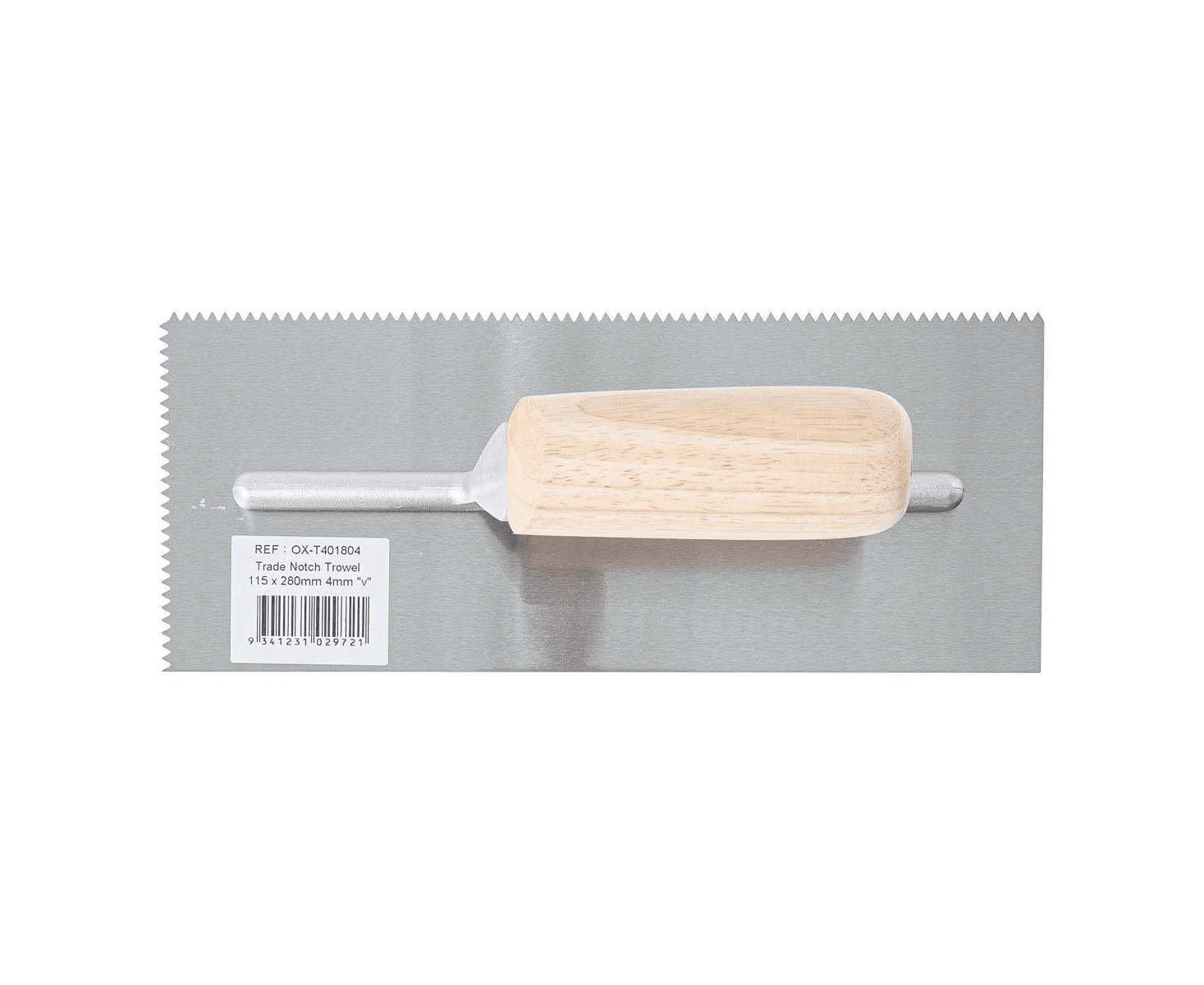 OX Trade 4mm V Notch Trowel — view 1