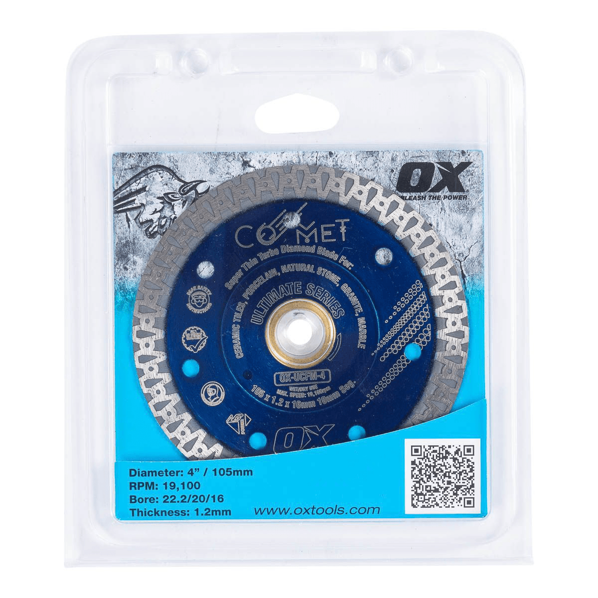 OX Ultimate 4.5″ Fine Mesh Diamond Blade — view 1