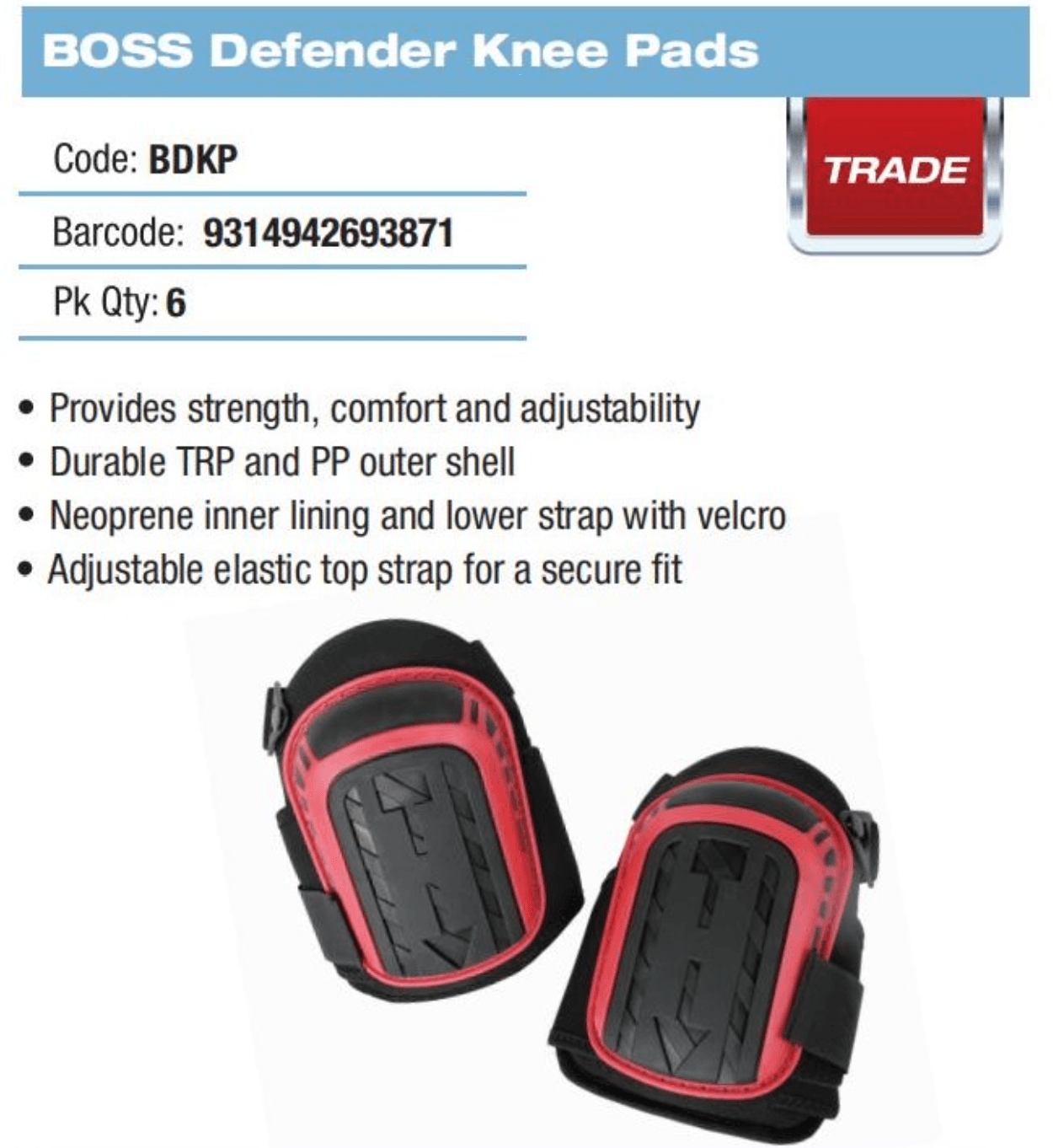 DTA Boss Defender Knee Pad — view 1