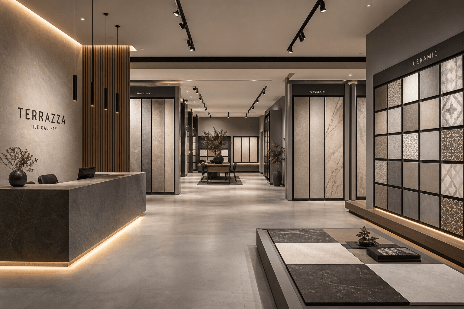 Inside the Peninsula Tiles & Stone showroom