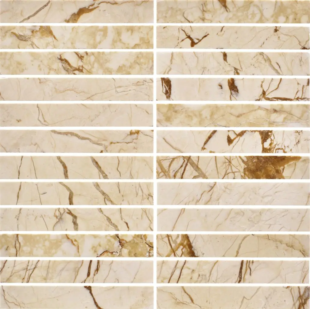 Elementa Cream Block - Finger Mosaic Marble — view 1