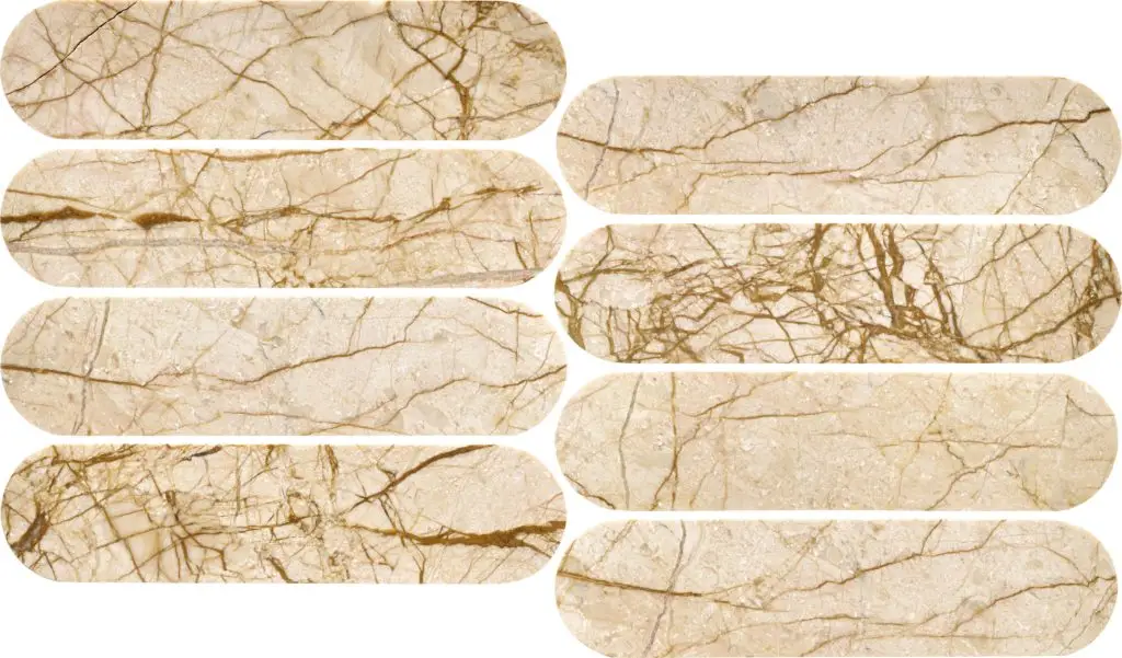 Elementa Cream Block - Cylinder Mosaic Marble — view 1