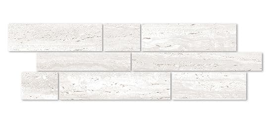 Euromarmo Mosaic Travertine Chiaro Bayline — view 1