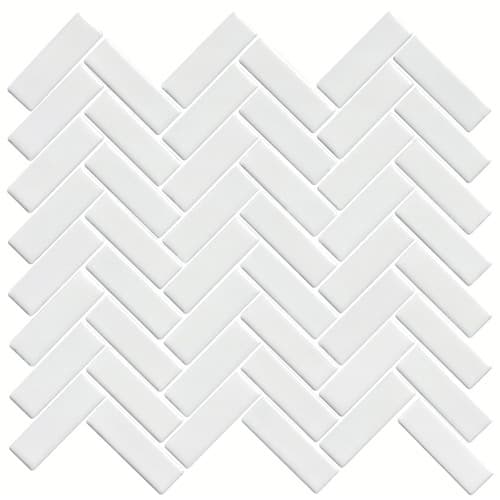 Glazed Herringbone Mosaic Matt — view 1