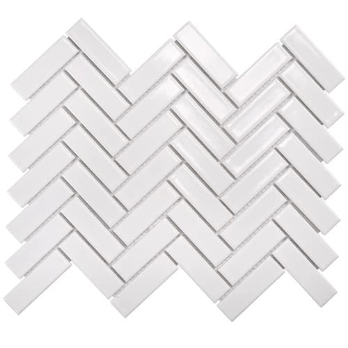 Glazed Herringbone Mosaic Gloss — view 1