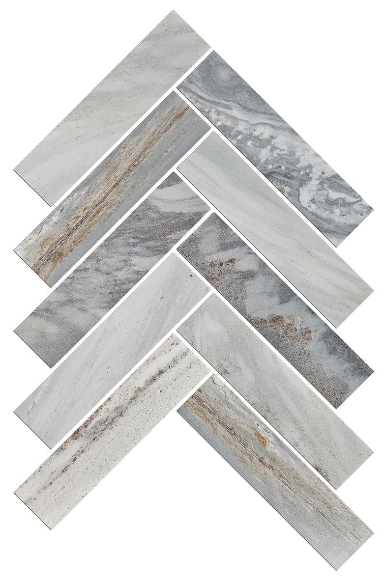 Artemis Blue Sandstone Herringbone — view 1