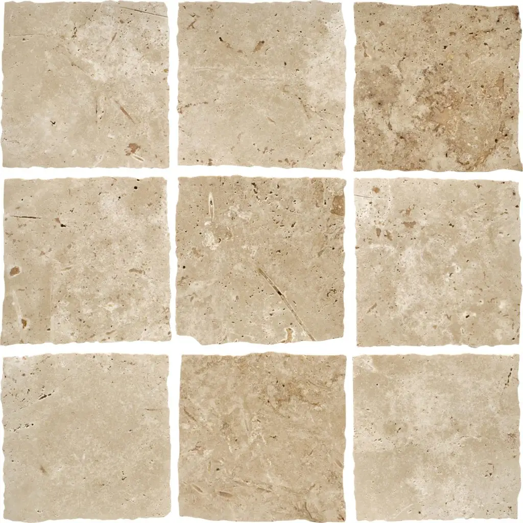 Elementa Travertine Ivory - 100x100 Square Stone Tile — view 1
