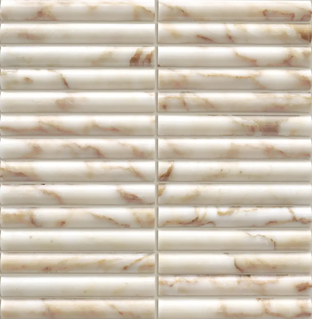 Elementa Calacatta Gold - 20x148mm Fluted Feature Marble — view 1