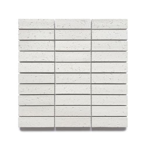 Muretti White Satin Matt Kit Kat Mosaic - 27x98mm — view 1