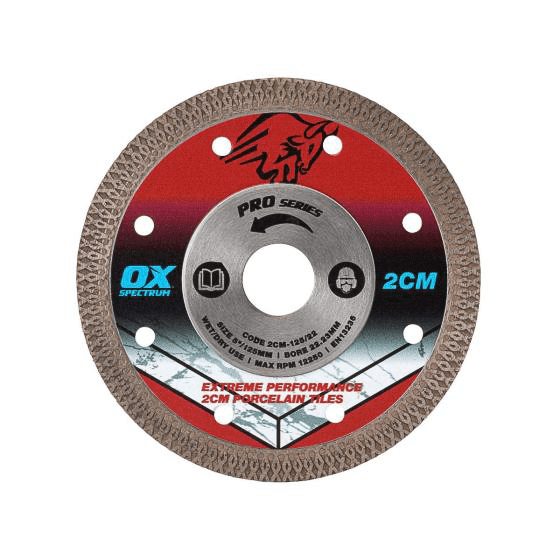 OX Tool 2CM Porcelain Diamond Blade 125mm — view 1
