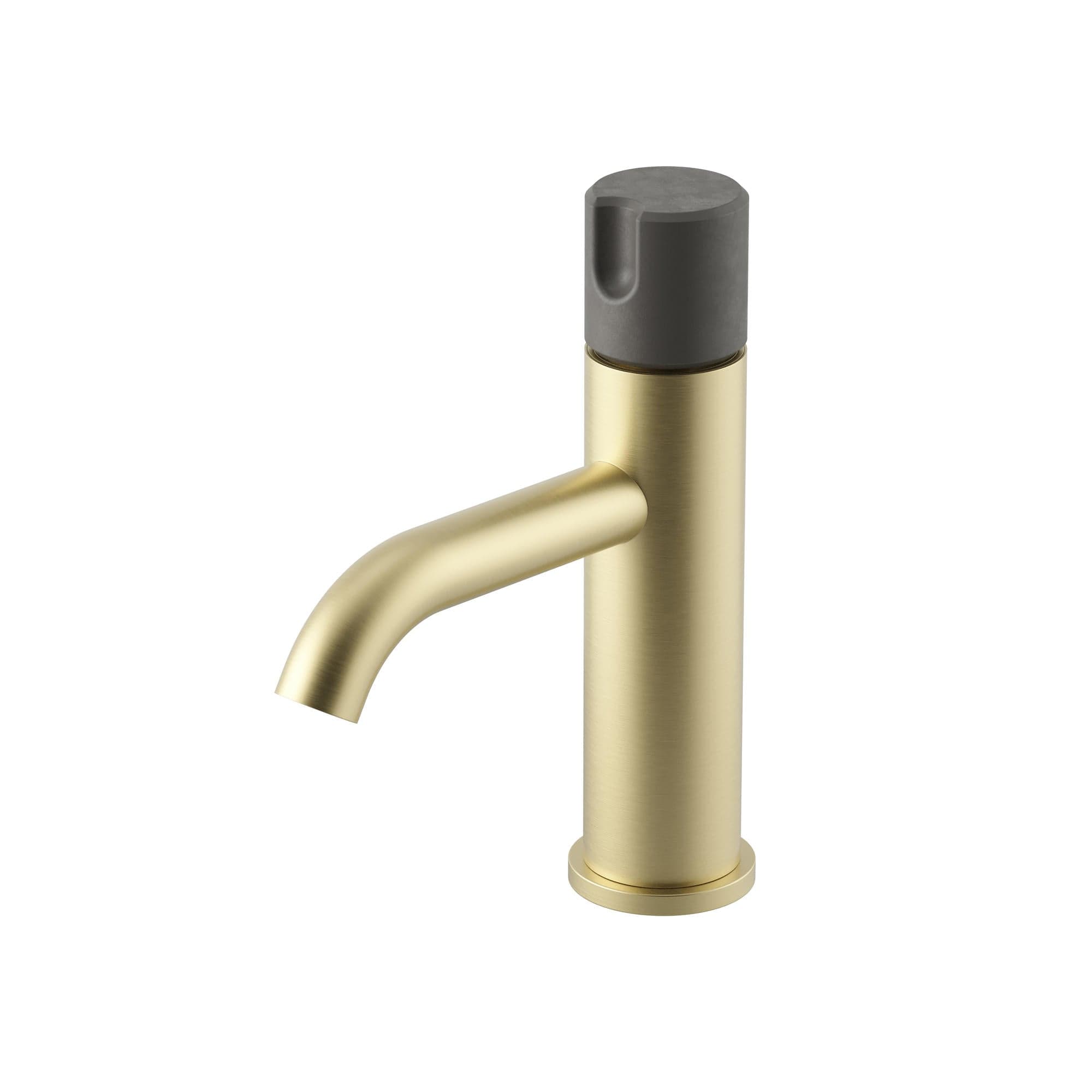 Meir X Nood Co. Alchemy Series Progressive Basin Mixer - Tiger Bronze x Mid Tone Grey — view 1