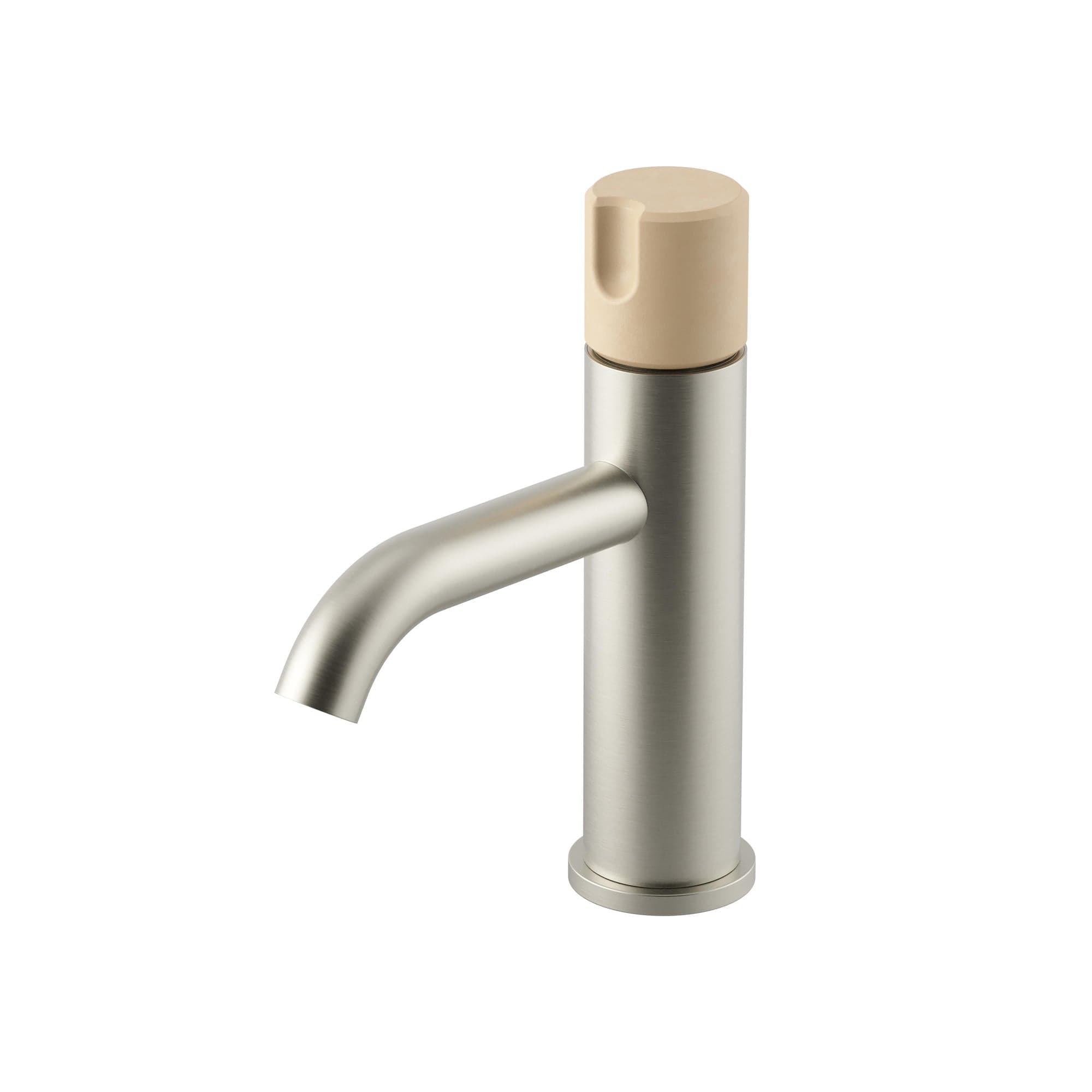 Meir X Nood Co. Alchemy Series Progressive Basin Mixer - Brushed Nickel x Nood — view 1