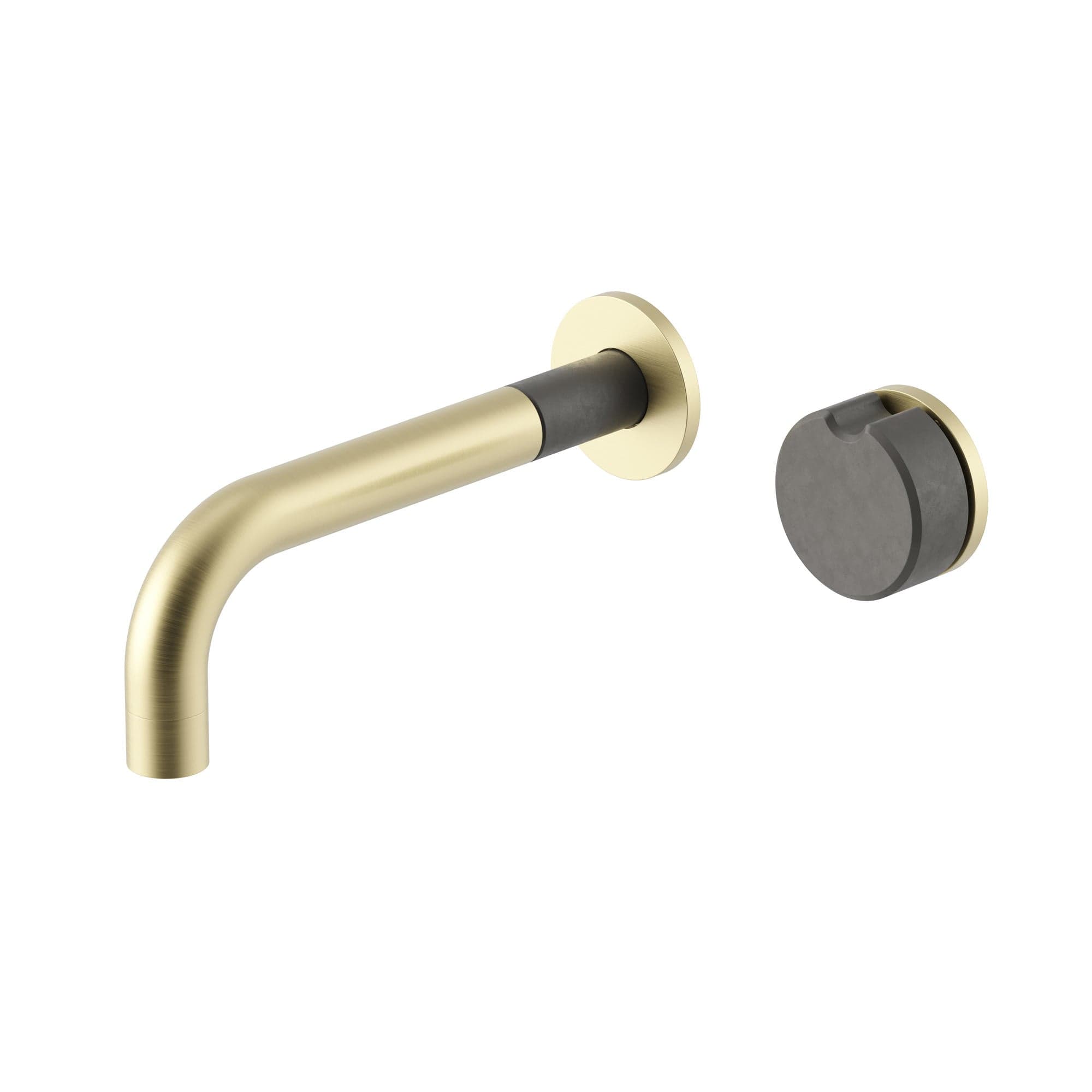 Meir X Nood Co. Alchemy Series Progressive Wall Mixer Set - Tiger Bronze x Mid Tone Grey — view 1