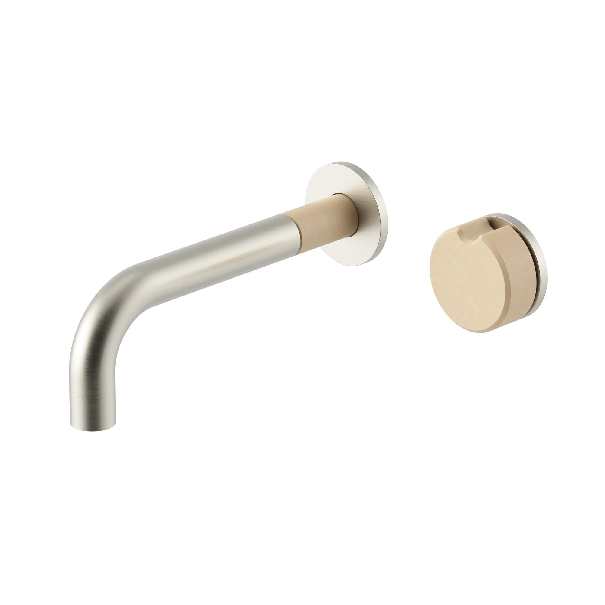 Meir X Nood Co. Alchemy Series Progressive Wall Mixer Set - Brushed Nickel x Nood — view 1