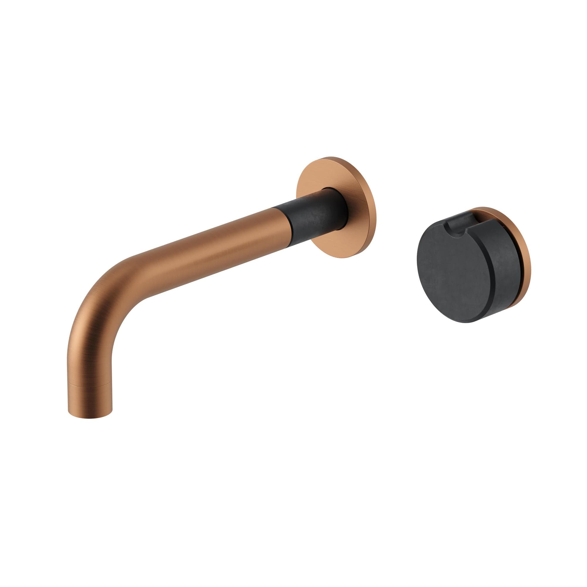 Meir X Nood Co. Alchemy Series Progressive Wall Mixer Set - Lustre Bronze x Storm — view 1