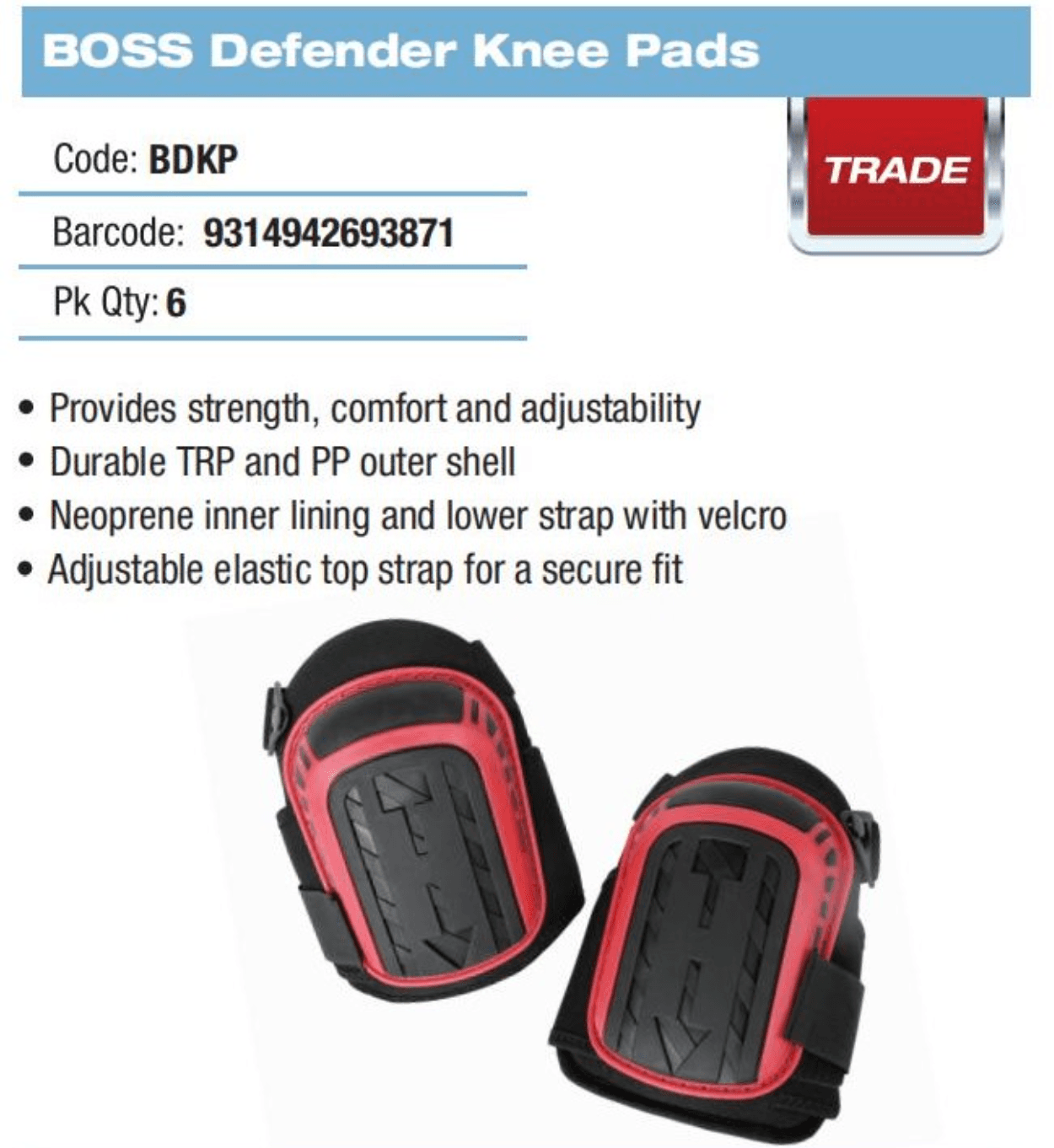 DTA Boss Defender Knee Pad — view 1