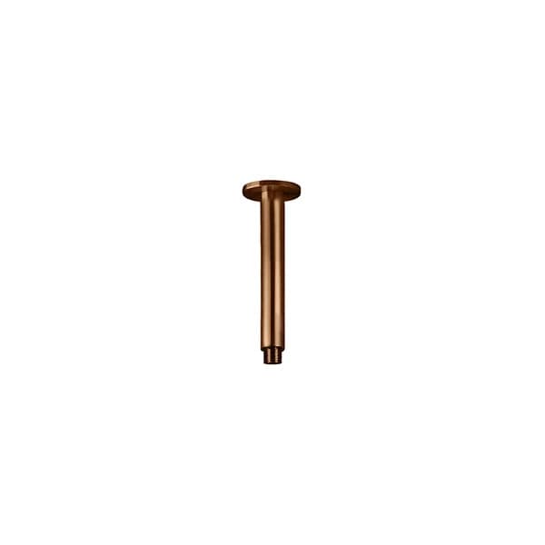 Round Ceiling Shower Arm 150mm - Lustre Bronze — view 1