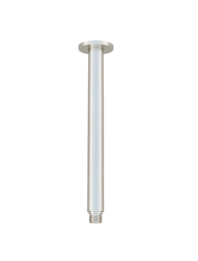Round Ceiling Shower Arm 300mm - PVD Brushed Nickel — view 1
