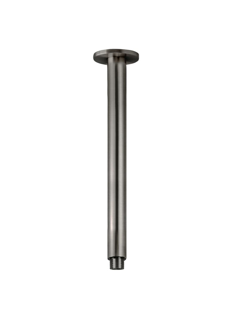 Round Ceiling Shower Arm 300mm - Shadow Gunmetal — view 1