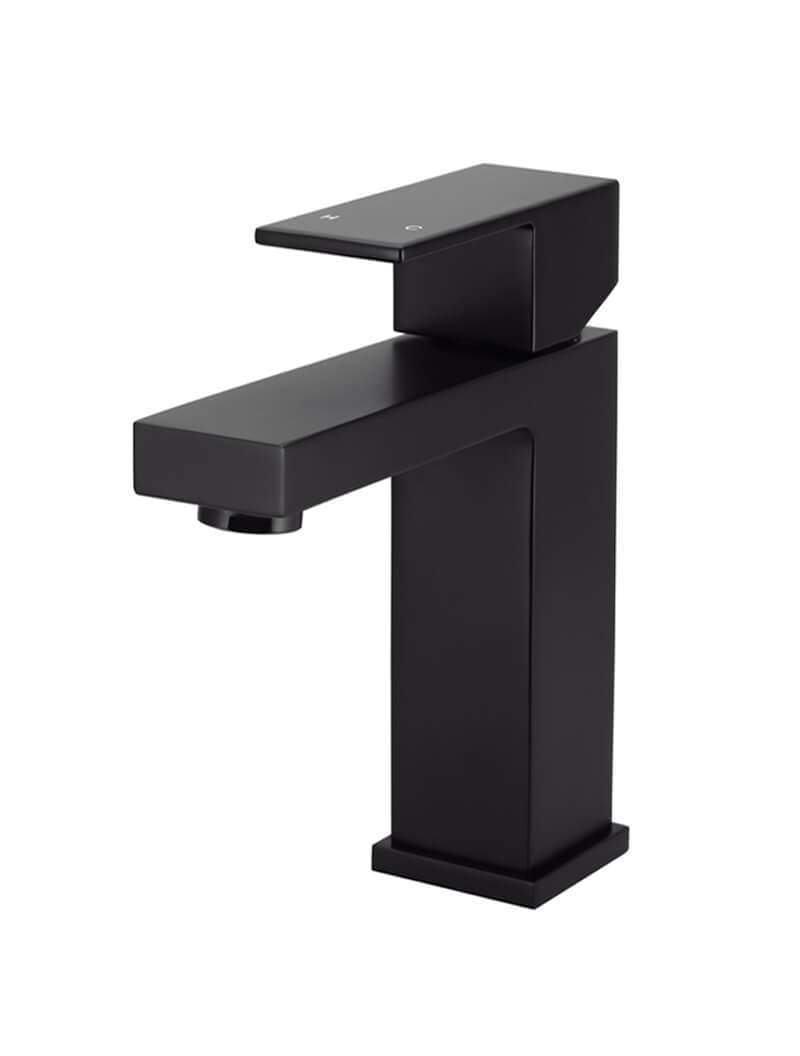 Square Basin Mixer - Matte Black — view 1