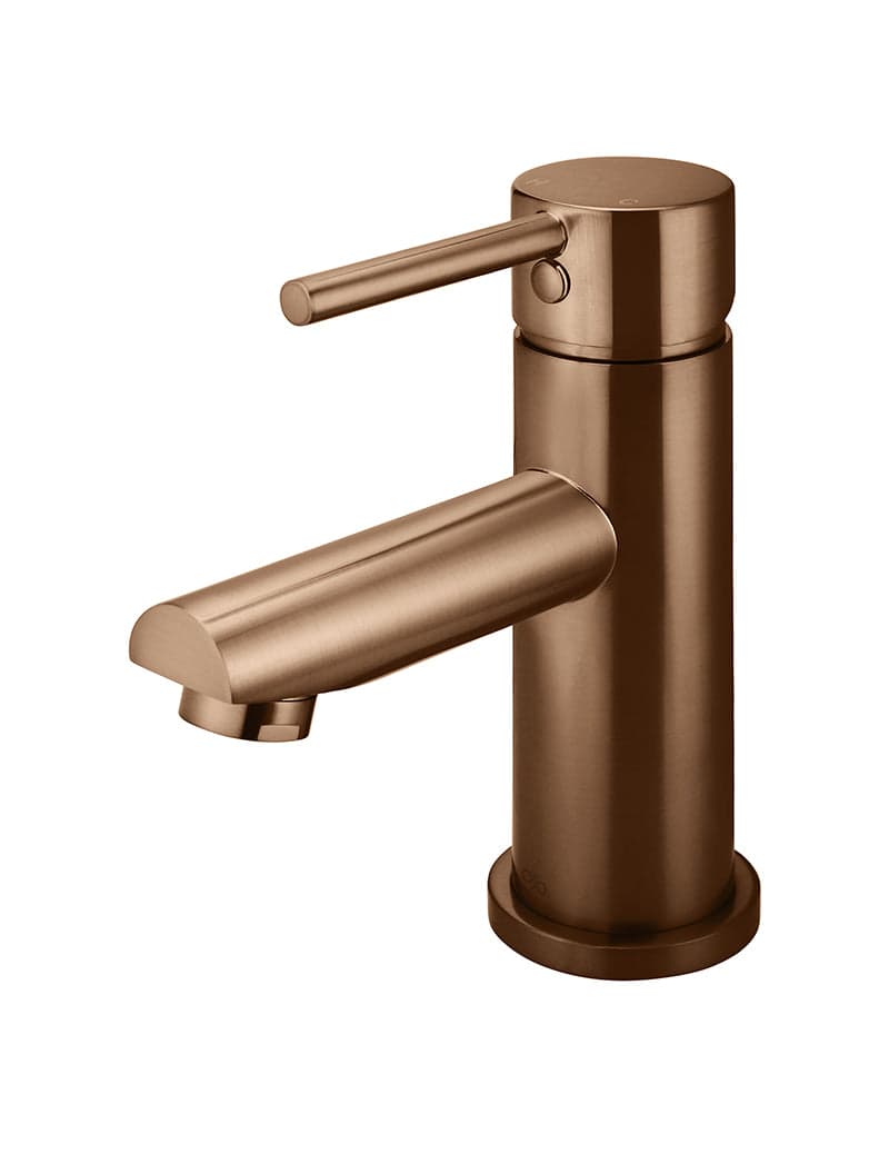 Round Basin Mixer - Lustre Bronze — view 1