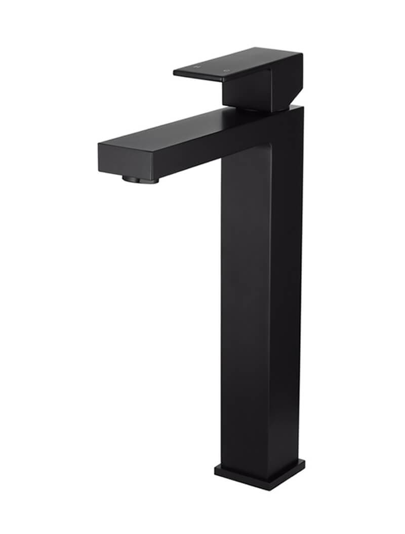 Square Tall Basin Mixer - Matte Black — view 1