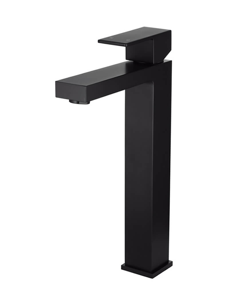 Square Tall Basin Mixer - Matte Black — view 1