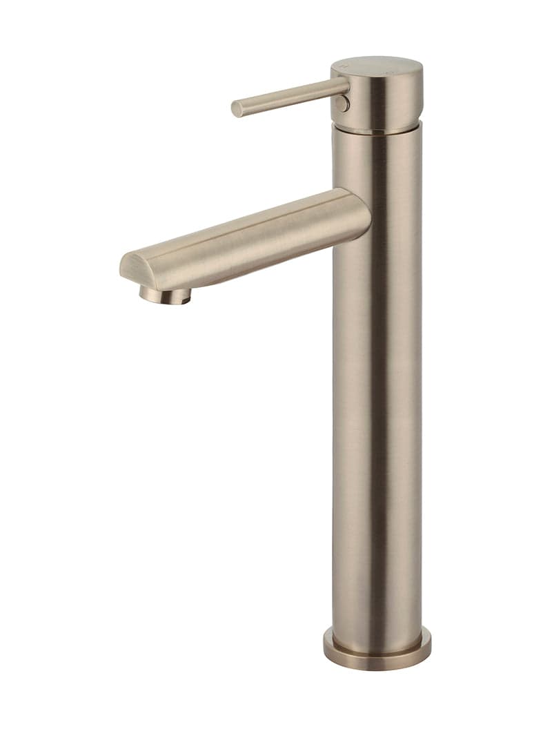 Round Tall Basin Mixer - Champagne — view 1