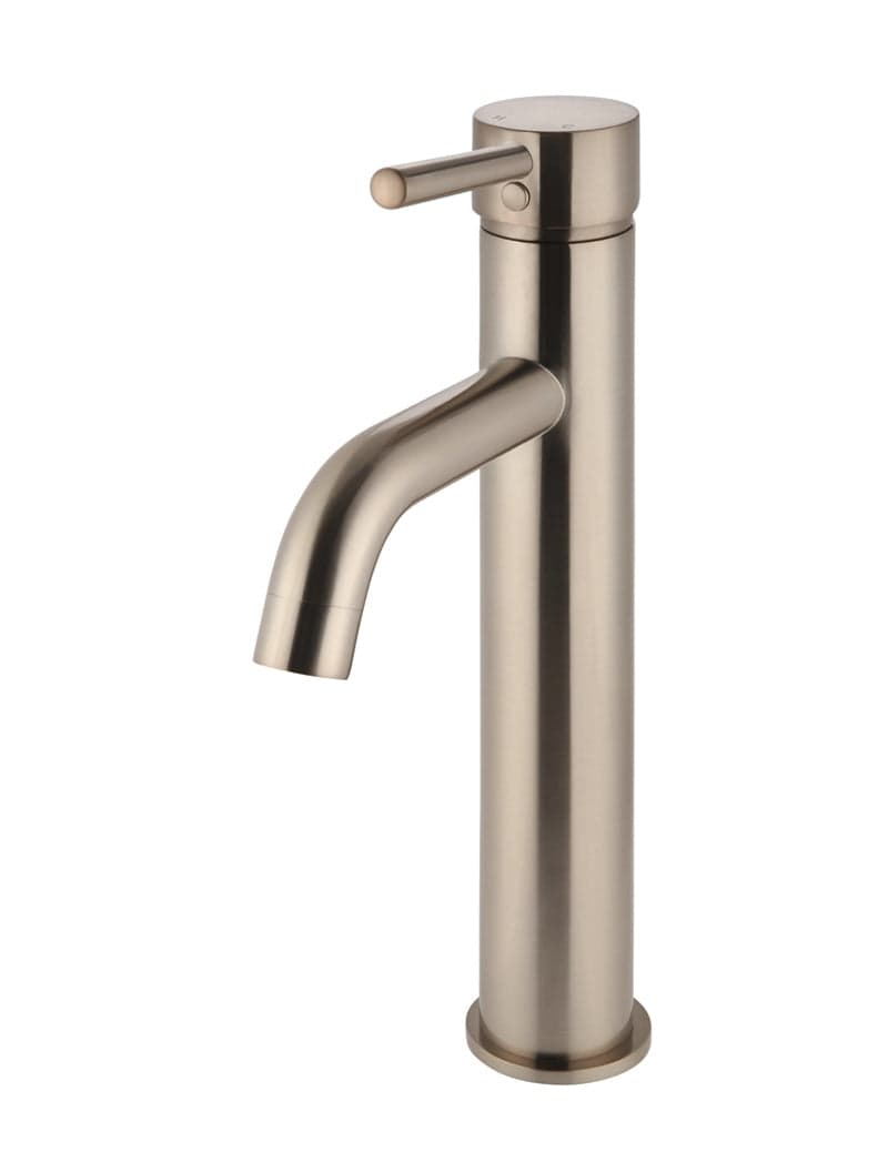 Round Tall Basin Mixer Curved — view 1