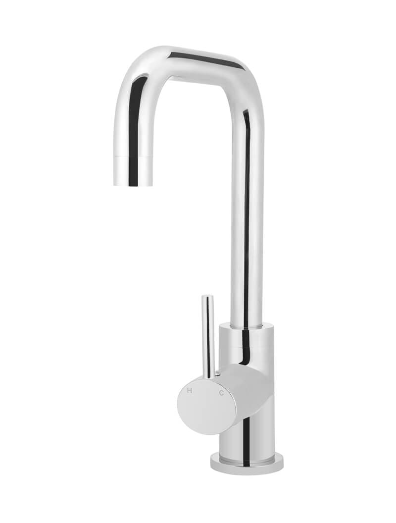 Round Kitchen Mixer Tap - Polished Chrome — view 1