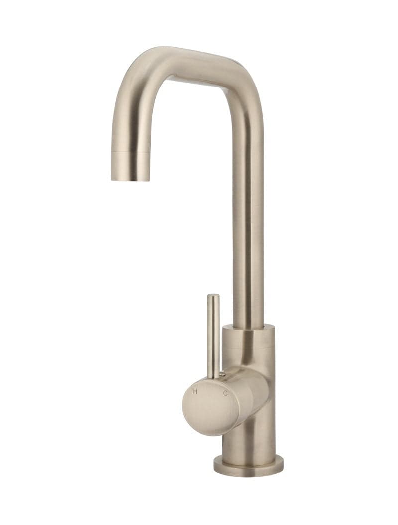 Round Kitchen Mixer Tap - Champagne — view 1