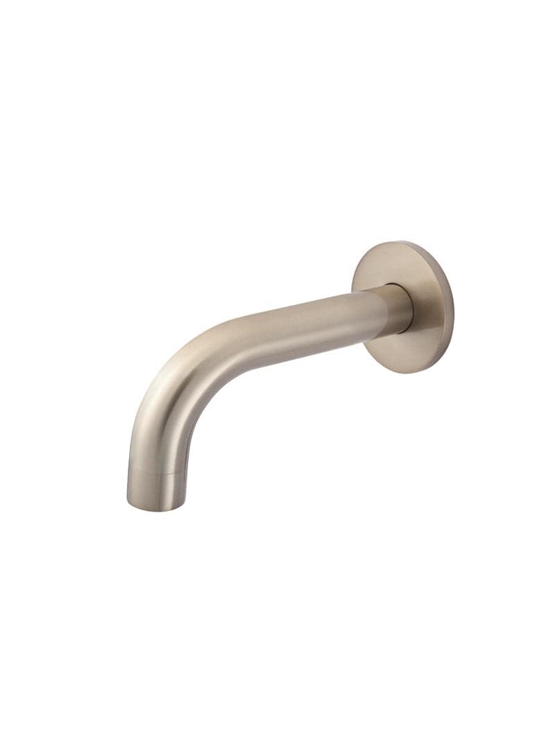 Round Curved Spout 130mm - Champagne — view 1