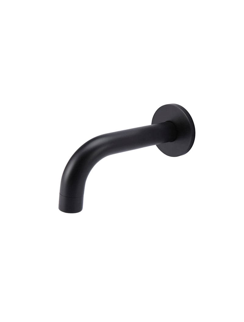Round Curved Spout 130mm - Matte Black — view 1
