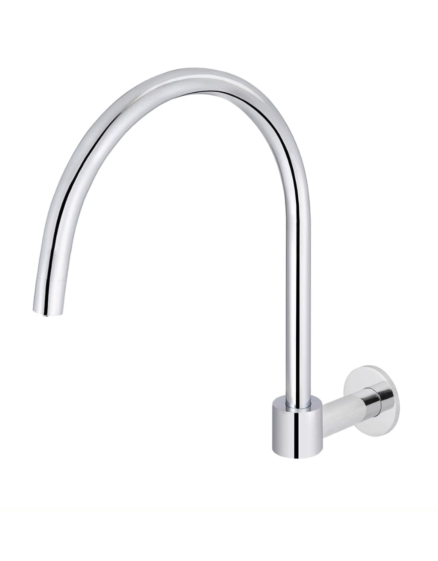 Round High-Rise Swivel Wall Spout - Polished Chrome — view 1